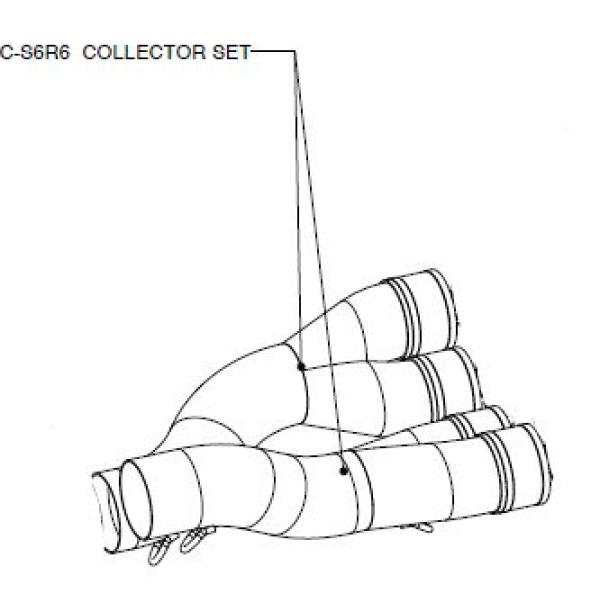 Kollector Ss Gsxr600 - Y-Pipe Kollector Edelstahl