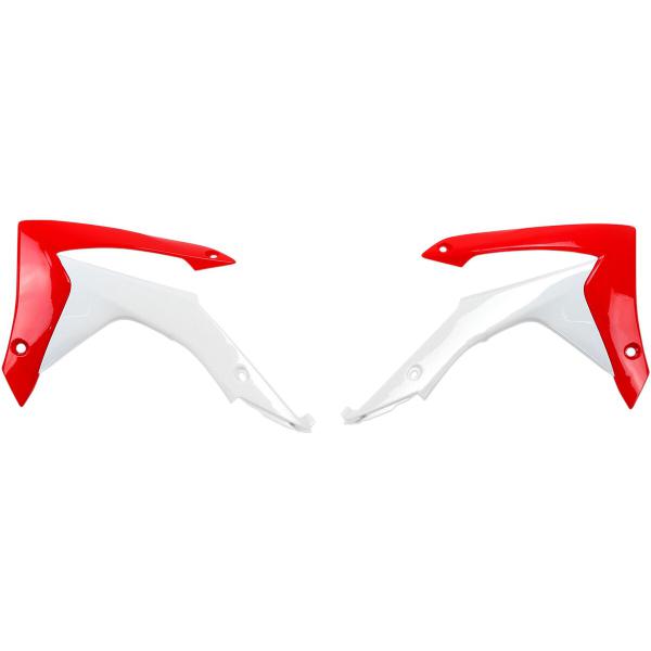 Kühlerabdeckungen Crf450 Oe rot/Wht - Kühlerhülse Covers Honda Crf250/450r Oem-Color