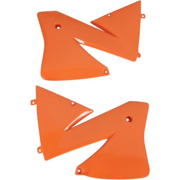 Kühlerabdeckungen Ktm 01 Exc Org - Kühlerhülse Covers Ktm 2/4-Stroke (01-02) orange