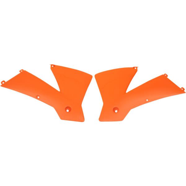 Kühlerabdeckungen Ktm 01 Mx Org - Kühlerhülse Covers Ktm 2/4-Stroke (01-04) orange