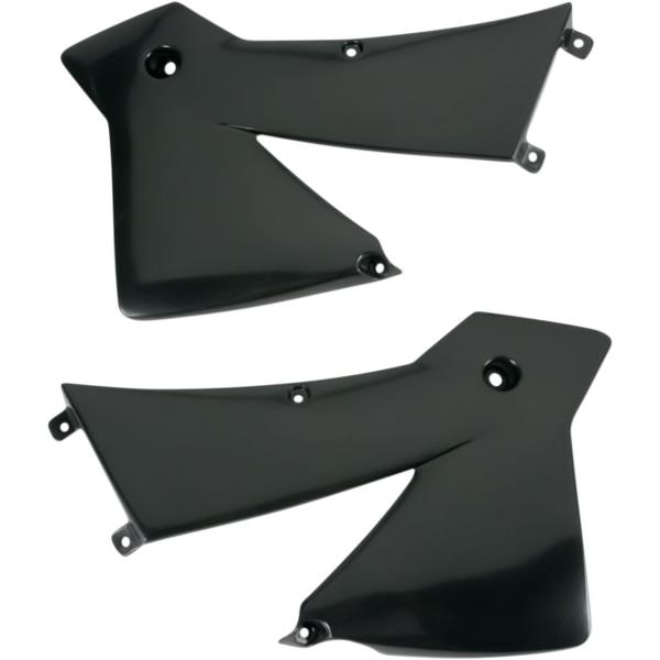 Kühlerabdeckungen Ktm 01 Mx schwarz - Kühlerhülse Covers Ktm 2/4-Stroke (01-04) schwarz