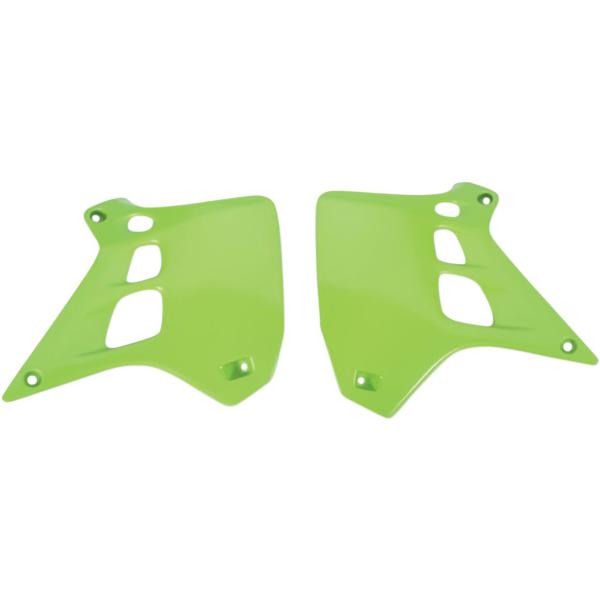 Kühlerabdeckungen Kx250 90-91 Grn - Kühlerhülse Covers Kawasaki Kx250 Kx-grün