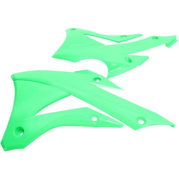 Kühlerabdeckungen Kx85 14-18 Flo grün - Kühlerhülse Abdeckung Kawasaki Kx85 Fluo grün