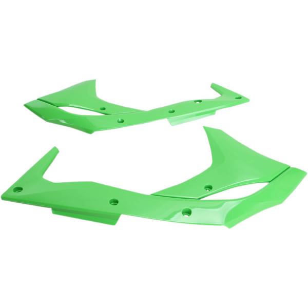 Kühlerabdeckungen Kxf250 17-20 Grn - Kühlerhülse Covers Kawasaki Kxf250 Kx-grün