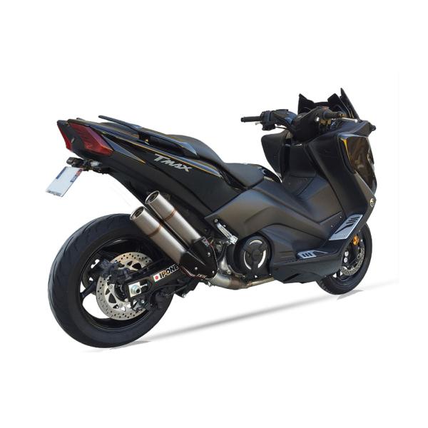 L5X-Hyperlow-Komplettanlage YAMAHA T-Max DX/SX, 17-18, Dualexit, mit Kat., E-geprüft