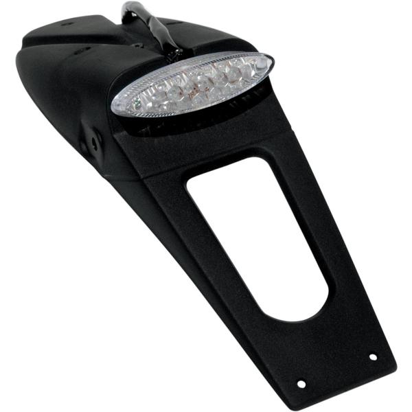 Lic Pl Holder W Led Beleuchtung - License Plate Holder W/ Clear Led-Beleuchtung (E11 & Dot) schwarz