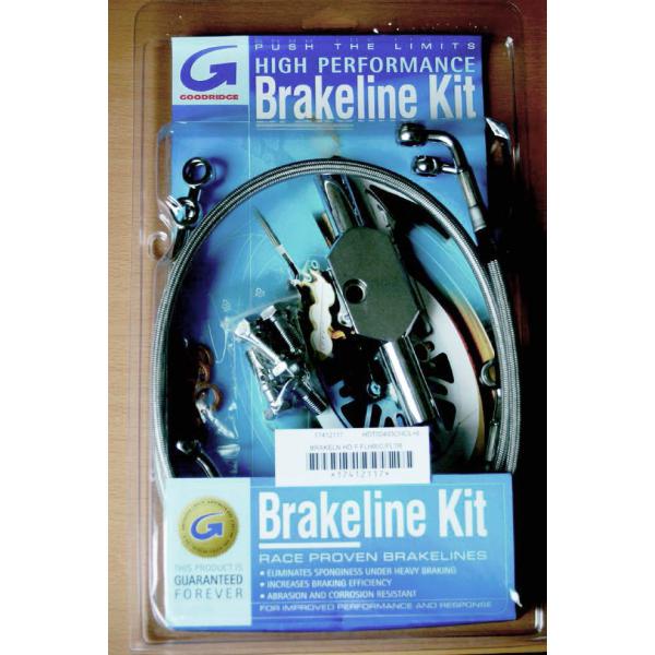 Line Brk Fr Eb 04-11xl - Bremseline Kit Edelstahl-Steel Front schwarz