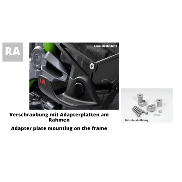 LSL Ersatzteil für CRASH PAD® Kit 550K120.1, KAWASAKI ZX-6 R 07-08