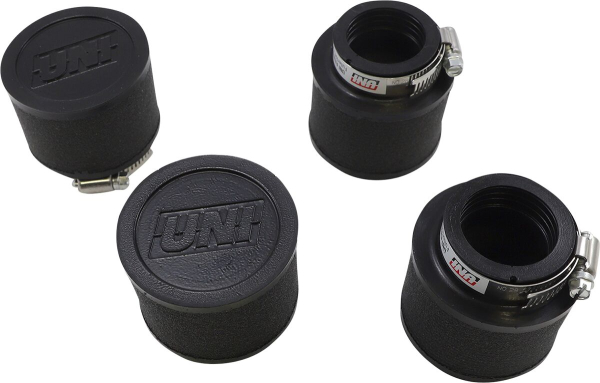Luftfilter Kit schwarz (4) - High-Flow Klemme-On Pod Filter Kit Straight schwarz 4-Pk