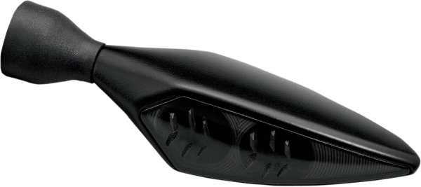 Micro Rh Dk schwarz-schwarz Fl/hinten - Micro Rhombus Dark Led Blinker Fl/hinten schwarz