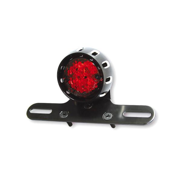 MILES LED Rücklicht, schwarzes Gehäuse, rotes Glas