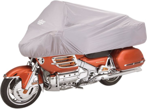 Motorradabdeckplane 1/2 Grau - Motorcycle Abdeckung 1/2 Grey