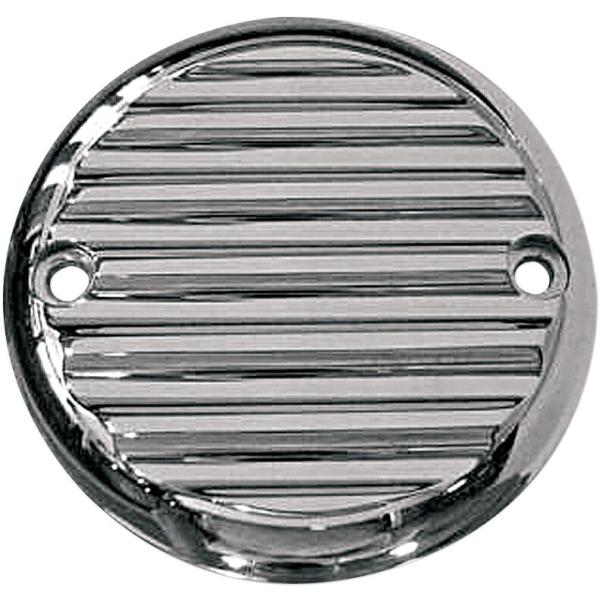 Points Abdeckung 2-H Finned - Abdeckung Point 2 Hole Horizonal Finned Chrome