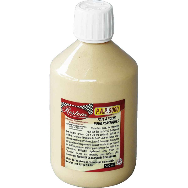 Politur für Visiere, Farbanstriche und Plastik Restom® PAP 5000 - 250 ml / 500 ml