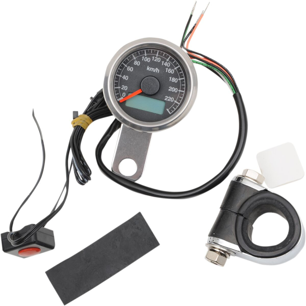 Programmierbarer elektronischer Mini-Tachometer mit Kilometerzähler/Tageskilometerzähler