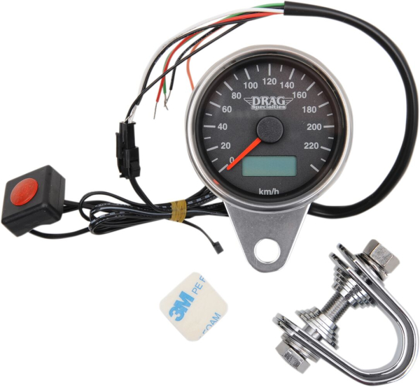 Programmierbarer elektronischer Mini-Tachometer mit Kilometerzähler/Tageskilometerzähler