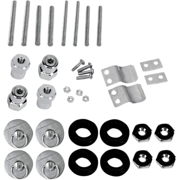 Quick Scheiben Kit Dyna - Specific Fit Docking Post Fastener Kit Chrome