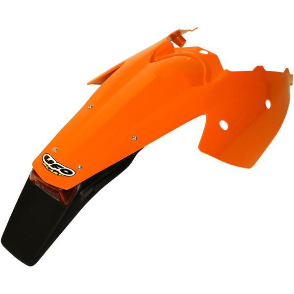 R & Seitliche Tafel W/Lit Or - Enduro hinten Schutzblech W/ Stop-Licht hinten Ktm Exc orange