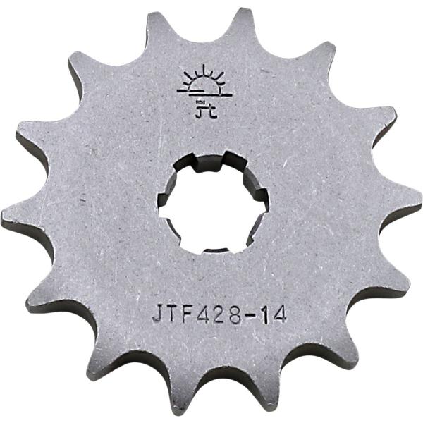 Ritzel Front 14t 428 - Jtf428.14 Front Ersatz Ritzel 14 Teeth 428 Pitch Natural Steel