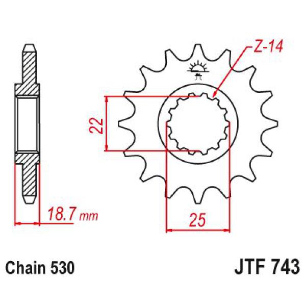 Ritzel Front 15t 530 - Jtf743.15 Front Ersatz Ritzel 15 Teeth 530 Pitch Natural Chromoly Steel