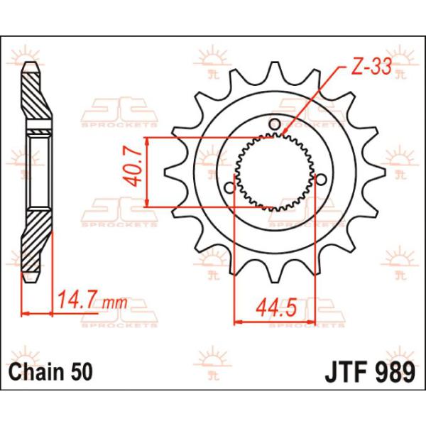 Ritzel Front 21t 530 - Jtf989.21 Front Ersatz Ritzel 21 Teeth 530 Pitch Natural Chromoly Steel Alloy