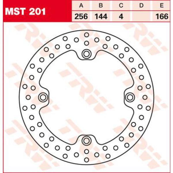 Rotor Trw Mst201 - Bremse Rotor rund Fixed 256 Front