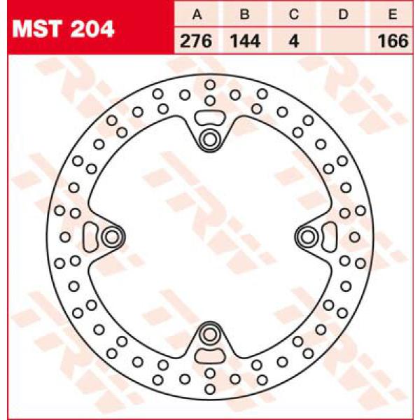 Rotor Trw Mst204 - Bremse Rotor Fixed rund