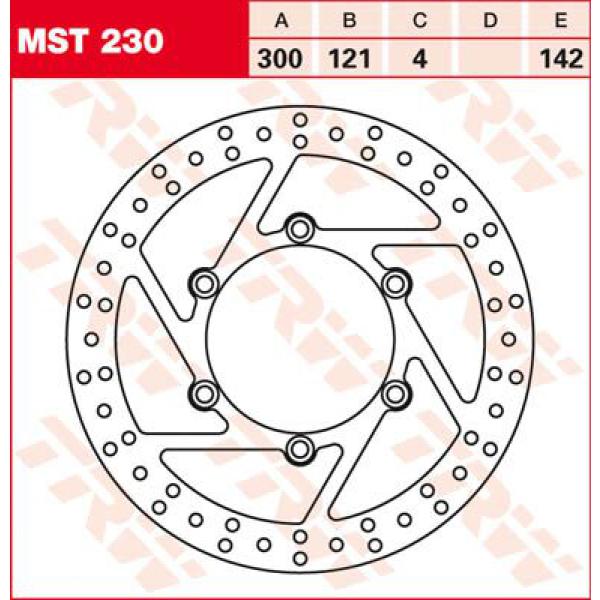 Rotor Trw Mst230 - Bremse Rotor Fixed 300 rund Front