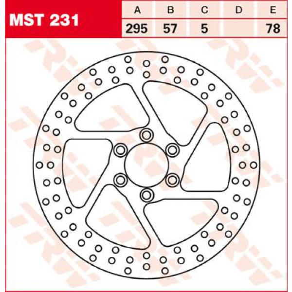 Rotor Trw Mst231 - Bremse Rotor Fixed 295 rund Front