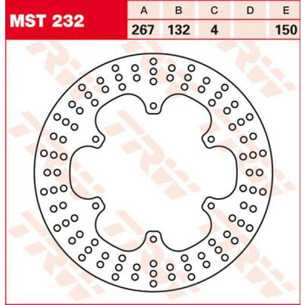 Rotor Trw Mst232 - Bremse Rotor Fixed 267 rund Front