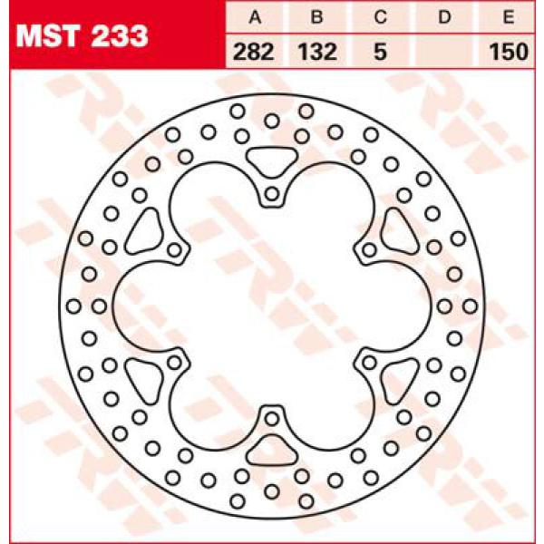 Rotor Trw Mst233 - Bremse Rotor Fixed 282 rund Front/hinten