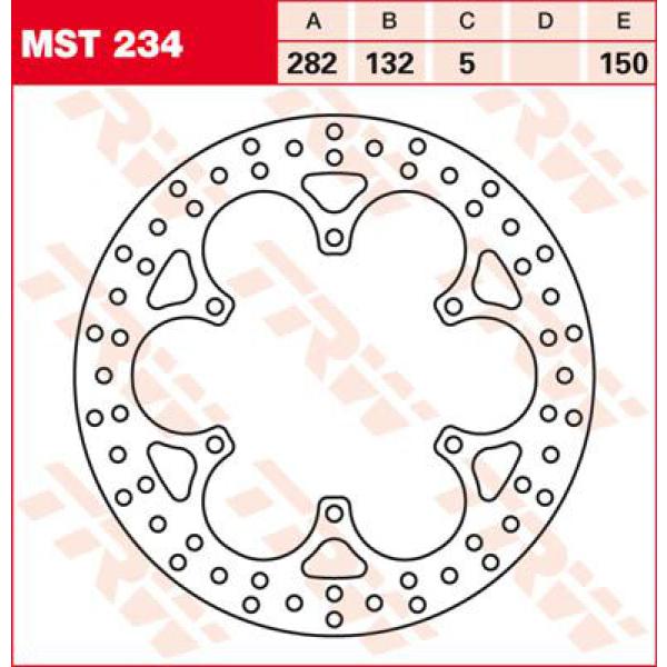 Rotor Trw Mst234 - Bremse Rotor Fixed rund