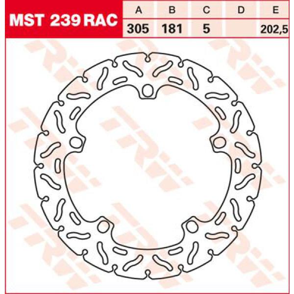 Rotor Trw Mst239rac - Bremse Rotor Fixed 305 Rac-Design