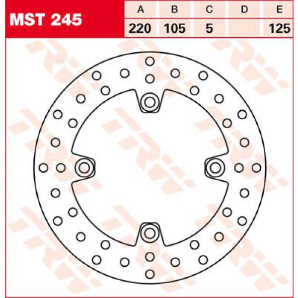 Rotor Trw Mst245 - Bremse Rotor Fixed 220 rund hinten