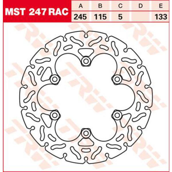 Rotor Trw Mst247rac - Bremse Rotor Fixed 245 Rac-Design