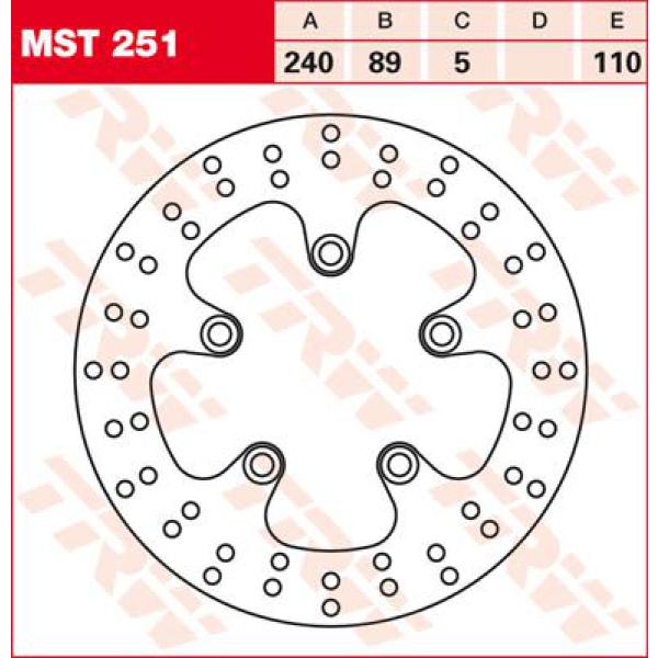 Rotor Trw Mst251 - Bremse Rotor Fixed 240 rund hinten