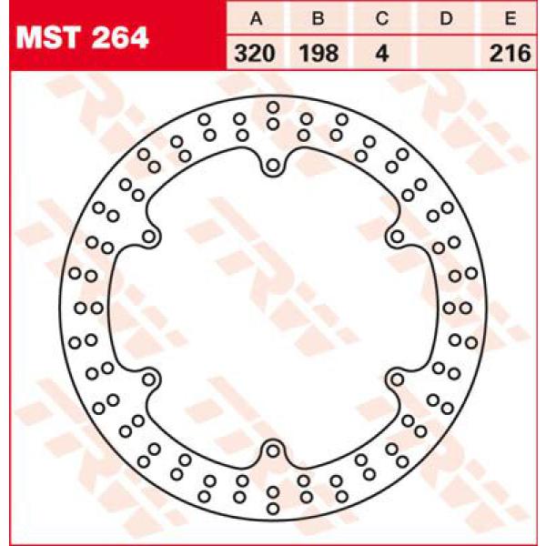 Rotor Trw Mst264 - Bremse Rotor Fixed 320 rund Front