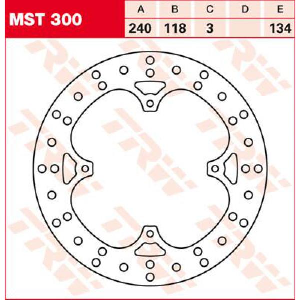 Rotor Trw Mst300 - Bremse Rotor Fixed rund