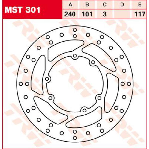 Rotor Trw Mst301 - Bremse Rotor Fixed rund