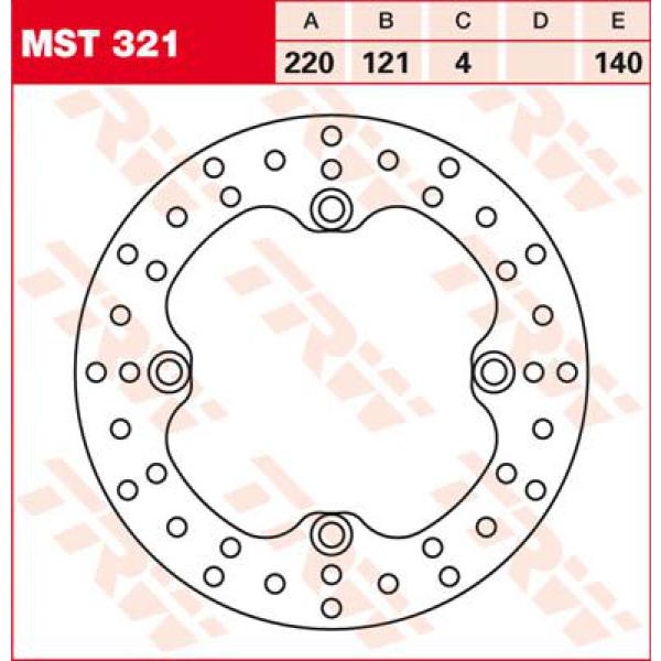 Rotor Trw Mst321 - Bremse Rotor Fixed rund