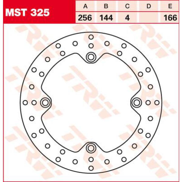 Rotor Trw Mst325 - Bremse Rotor Fixed 256 rund hinten