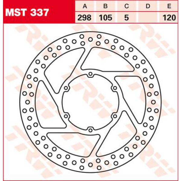 Rotor Trw Mst337 - Bremse Rotor Fixed rund