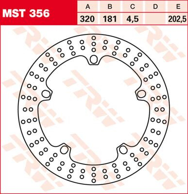 Rotor Trw Mst356 - Bremse Rotor Fixed 320 rund Front