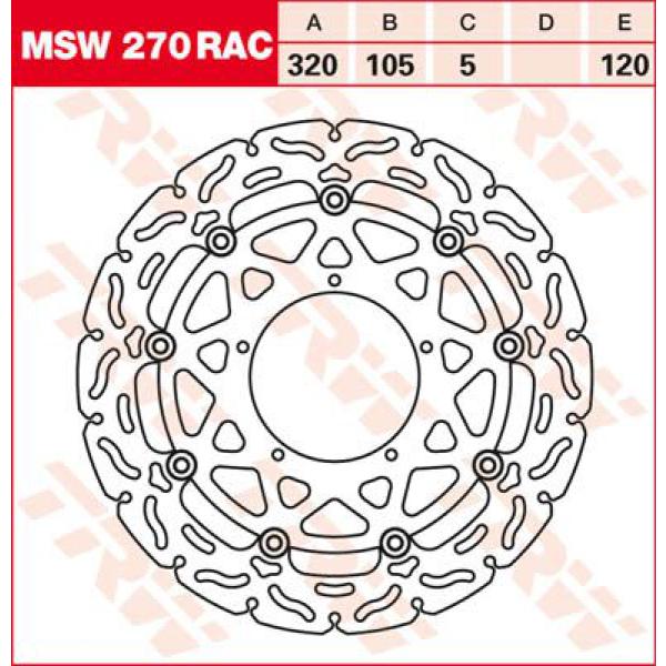 Rotor Trw Msw270rac - Bremse Rotor Floating Rac-Design