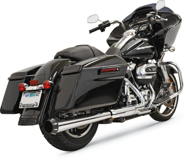 Schalldämpfer 2:1 Mega Ch Fl17+ - Schalldämpfer Slip-On 4&quote; Dnt Eliminator Megaphone Cross-Over Chrome