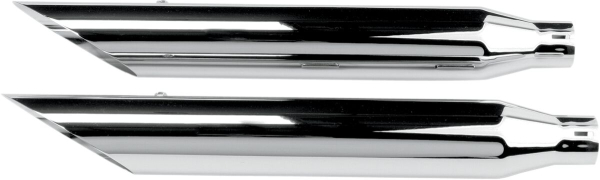 Schalldämpfer S/C 07-17fx/Flst - Schalldämpfer 3&quote; Hp-Plus Slip-On Slash Cut Chrome