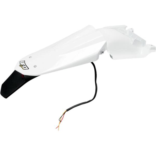 Schutzblech W/Lite 08 Husq Wh - Enduro hinten Schutzblech W/ Led-Beleuchtung Husqvarna Te/Tc White