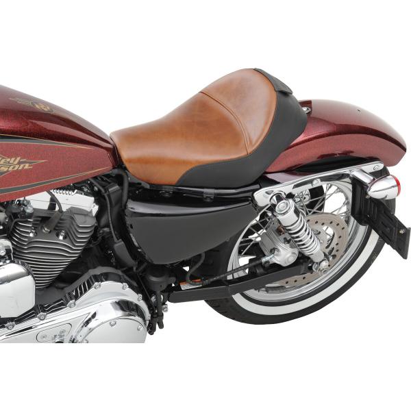 Sitz Lariat 04-19 XL 4.5 - Lariat Solo Sitz Distressed Brown Leather With Gel Harley Davidson