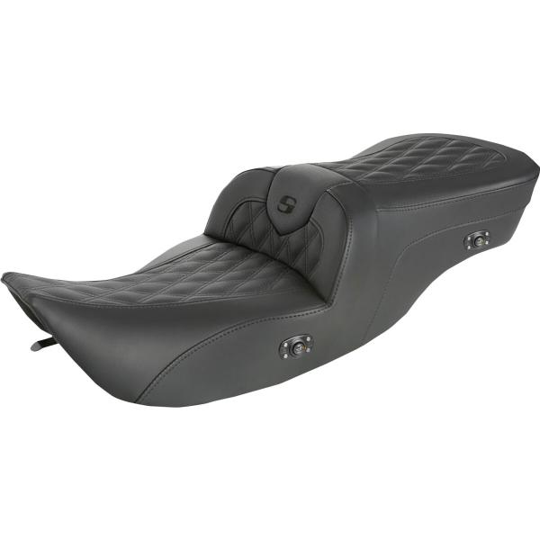 Sitz Ls Roadsofa Heat - 2-Up Heated Sitz Road Sofa Ls Heated Front|hinten Leather|Saddlegel™ schwarz