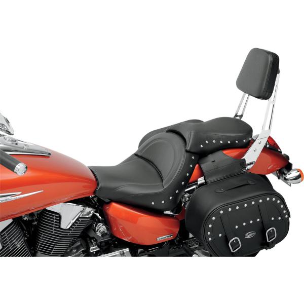 Sitz Solo Stud Vtx1300r/S - Solo Sitz Renegade™ Front Saddlehyde™|Saddlegel™ Studded schwarz|Natural